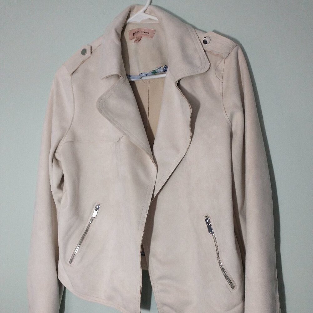 NWOT Philosophy Ultrasuede Jacket